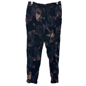 Aritzia Wilfred Abstract Print Jogger Pants Womens Small Tapered Leg Drawstring